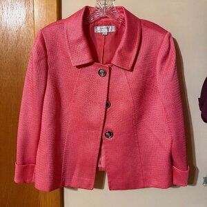 Tahari Arthur S Levine Pink Blazer